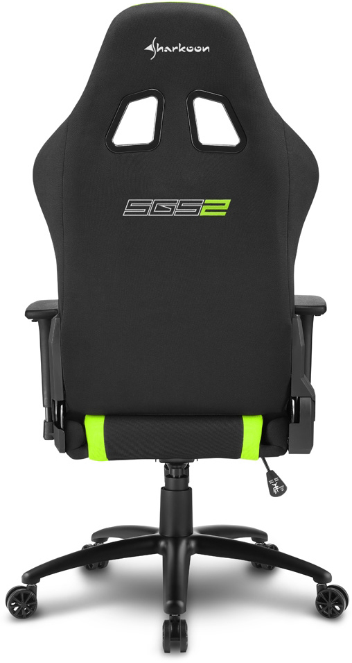 Игровое кресло Sharkoon Skiller SGS2 ткань Черно-зеленое 0200-3020 SKILLER SGS2 BK/GN - фото 6