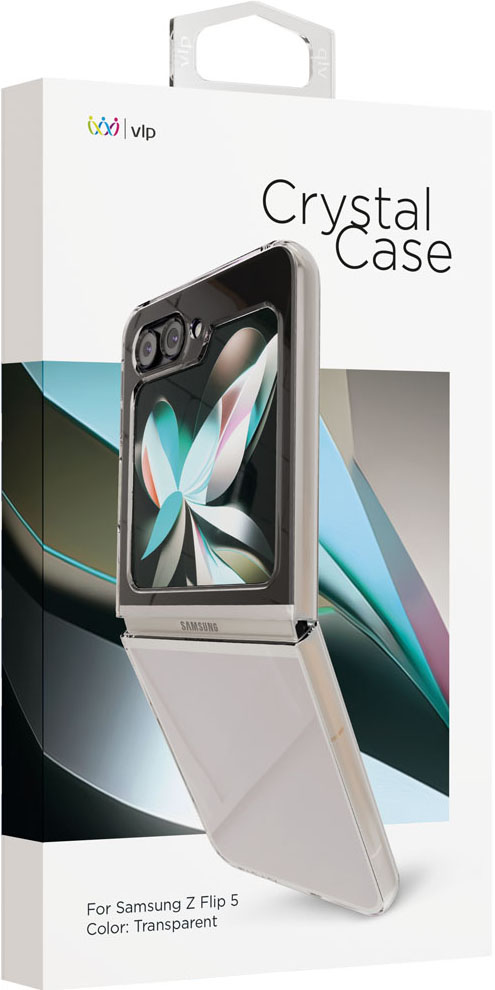 Чехол-накладка VLP Crystal Case для Samsung Galaxy Z Flip5 Прозрачный 0314-0024 - фото 5