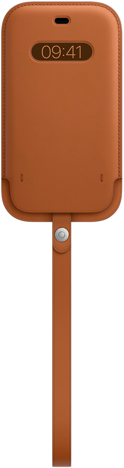Чехол Apple iPhone 12/12 Pro MagSafe кожаный Золотисто-коричневый (MHYC3ZE/A)
