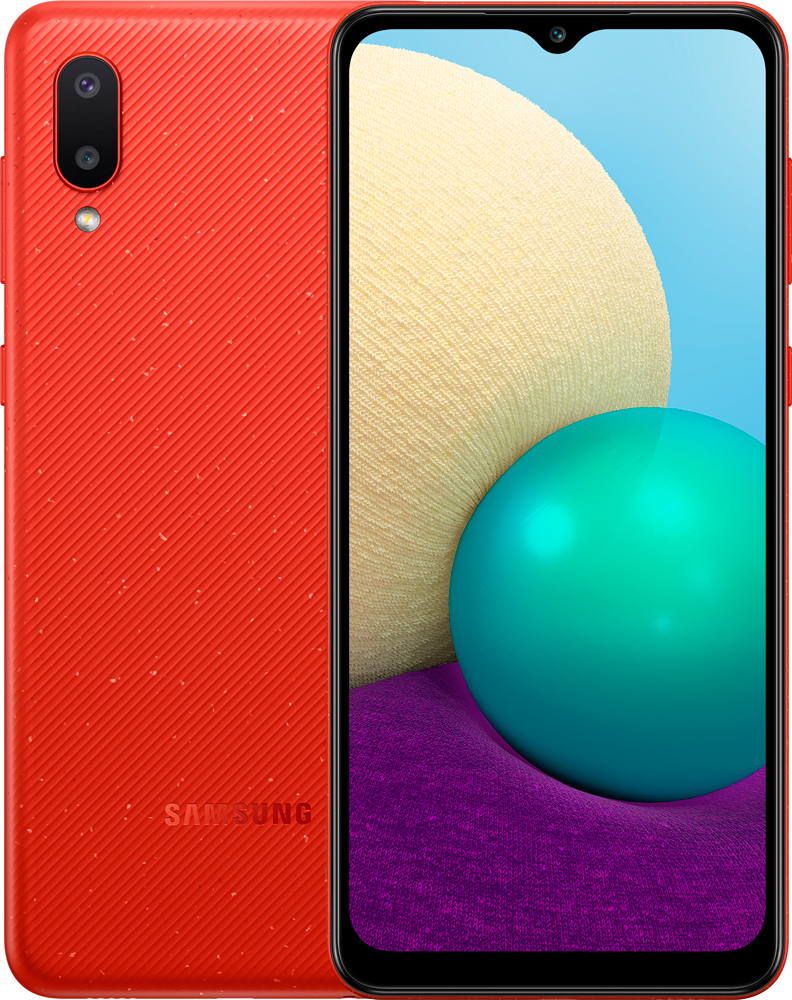 Смартфон Samsung A022 Galaxy A02 2/32Gb Red 0101-7500 SM-A022GZRBSER A022 Galaxy A02 2/32Gb Red - фото 1