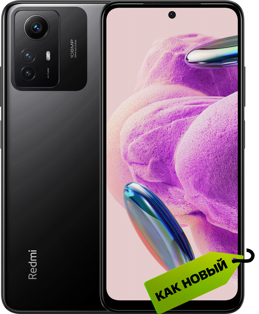 Xiaomi Redmi Note 12S 8/256 Гб Чёрный оникс "Как новый"