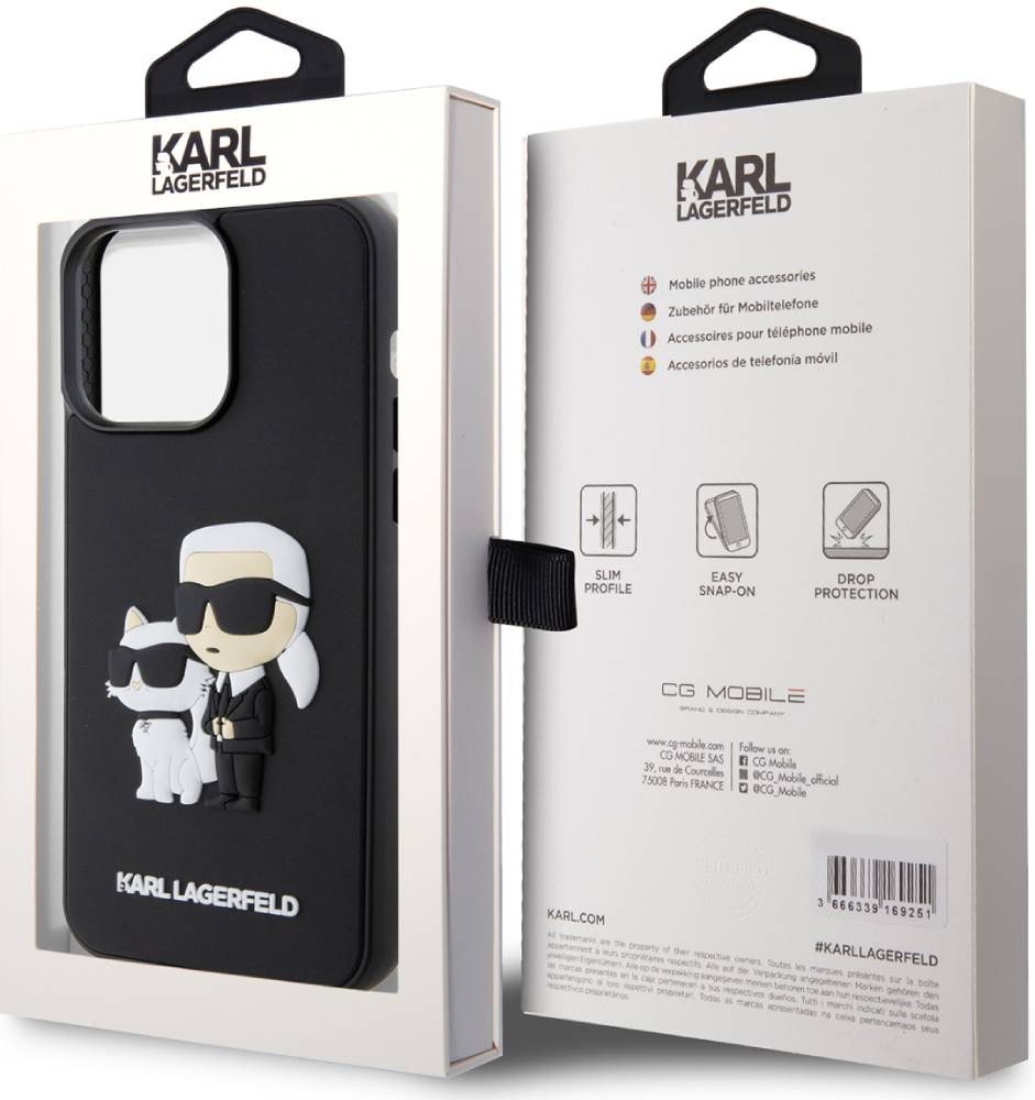 Отзывы на Чехол-накладка Karl Lagerfeld для iPhone 15 Pro Max 3D Rubber  Case Karl and Choupette Черный (KLHCP15X3DRKCNK) - Интернет-Магазин МТС