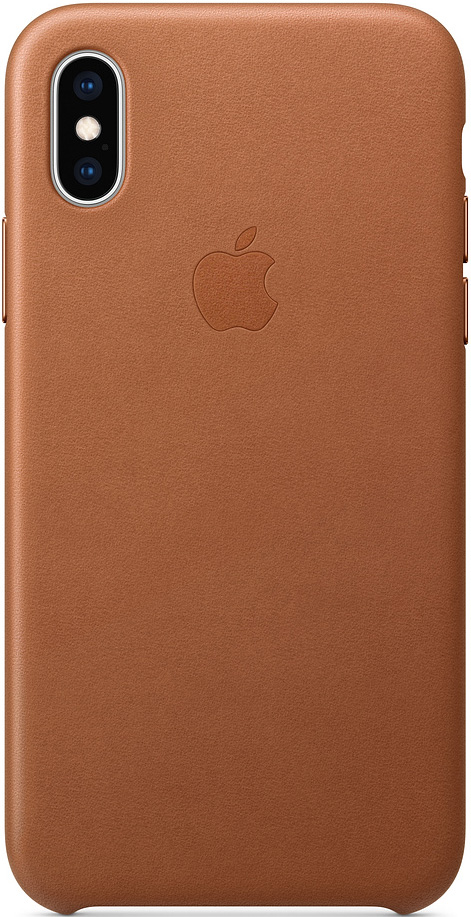 Клип-кейс Apple iPhone XS кожаный MRWP2ZM/A Brown