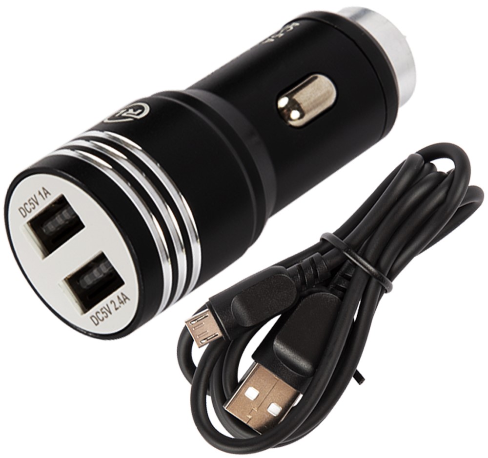 АЗУ RedLine AC-5A + кабель USB-A-mircoUSB 2,4A Black