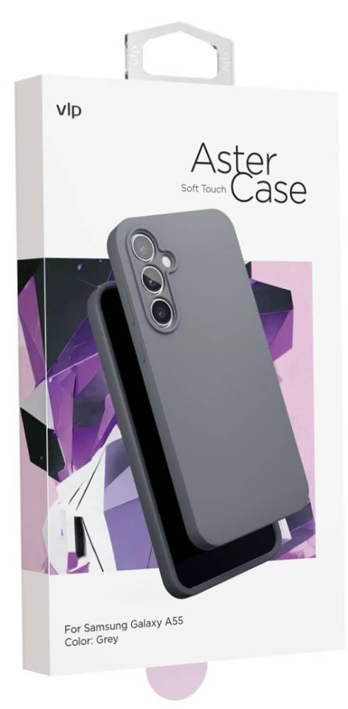 Чехол-накладка VLP Aster Case для Samsung Galaxy A55 Cерый 3100-2547 - фото 5