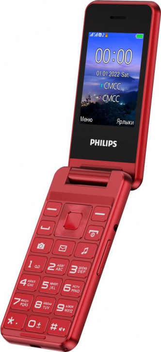 Мобильный телефон Philips E2601 Dual sim Красный 0101-8242 - фото 2