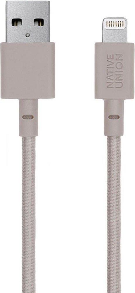 

Дата-кабель Native Union, Belt Lightning-USB MFI 3м Beige