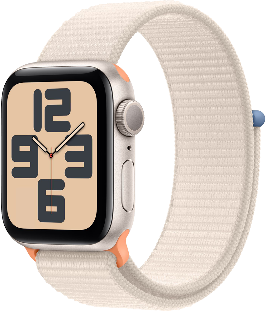 Часы Apple Watch SE 2022 GPS 40мм корпус из алюминия Сияющая звезда + ремешок Sport Loop Сияющая звезда (new)