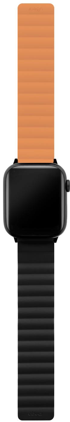 Ремешок для умных часов uBear Mode для Apple Watch 42|44|45|49 mm силиконовый  Черный/оранжевый (WB17OB01ML-AW ) 0400-2404 Mode для Apple Watch 42|44|45|49 mm силиконовый  Черный/оранжевый (WB17OB01ML-AW ) - фото 3