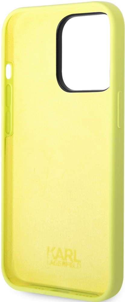 Чехол-накладка Karl Lagerfeld iPhone 14 Pro Max Liquid Silicone Case RSG Round Logo Bicolor Зеленый  KLHCP14XSRSGRCN 0319-0647 - фото 2