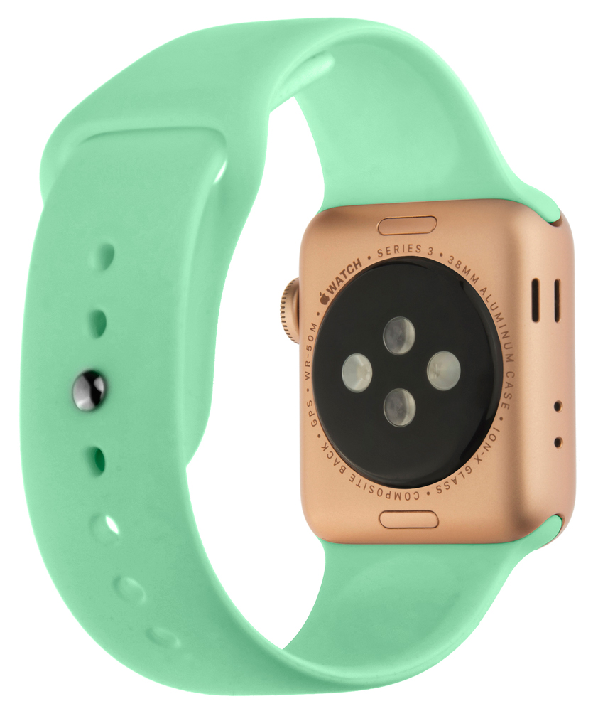 Ремешок для умных часов InterStep Sport Apple Watch 38/40мм силиконовый Mint 0400-1737 Sport Apple Watch 38/40мм силиконовый Mint - фото 2