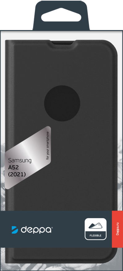 Чехол-книжка Deppa Samsung Galaxy A52 Silk Pro Black 0313-8988 - фото 5