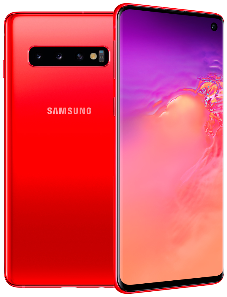 Смартфон Samsung G973 Galaxy S10 8/128Gb Red 0101-6787 G973 Galaxy S10 8/128Gb Red - фото 1