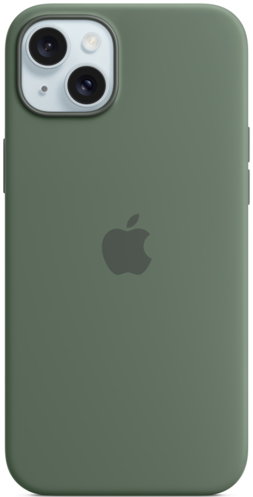 

Чехол-накладка Apple, iPhone 15 Silicone Case with MagSafe Кипарис