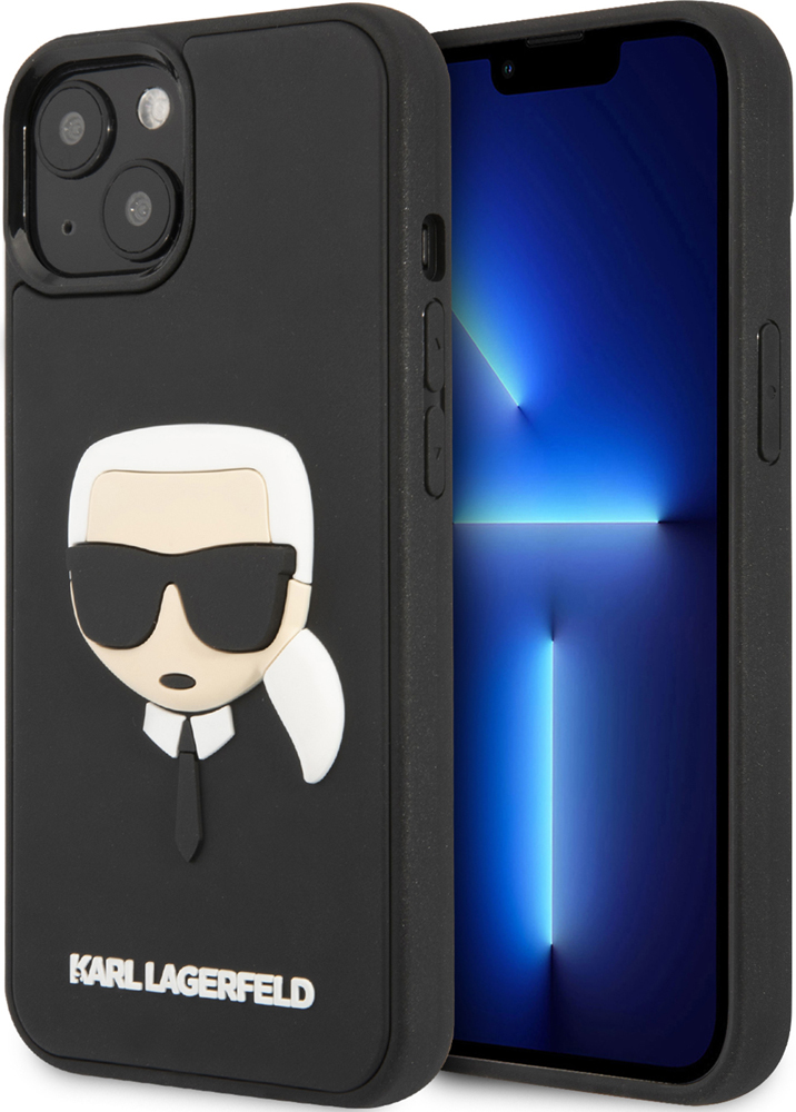 Чехол-накладка Karl Lagerfeld iPhone 14 Plus 3D Rubber Case Karl's Head  Черный KLHCP14MKH3DBK 0319-0649 - фото 3