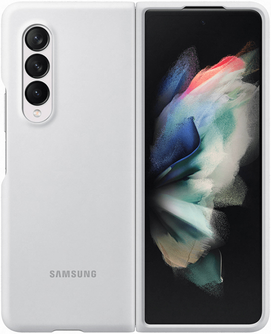 Клип-кейс Samsung Galaxy Z Fold3 Silicone Cover White (EF-PF926TWEGRU) 0313-9168 Galaxy Z Fold3 Silicone Cover White (EF-PF926TWEGRU) - фото 3