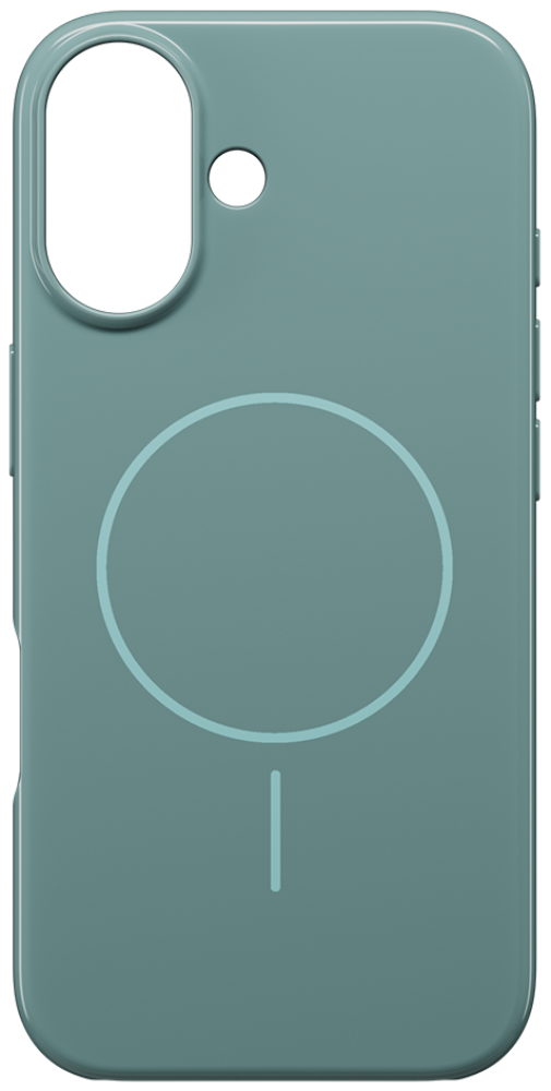 

Чехол-накладка Rocket, Glaze с MagSafe для iPhone 17 Зеленый
