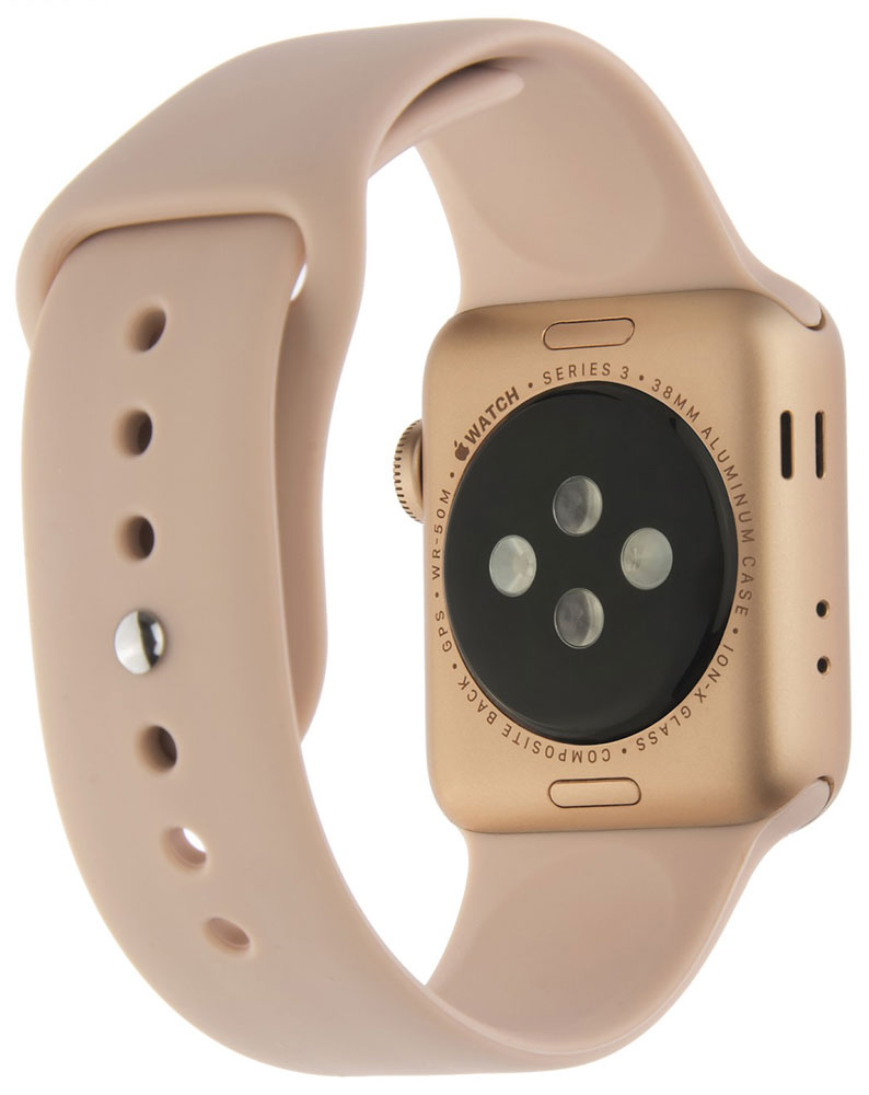Ремешок для умных часов InterStep Sport Apple Watch 38/40мм силиконовый Pink 0400-1733 Sport Apple Watch 38/40мм силиконовый Pink - фото 3