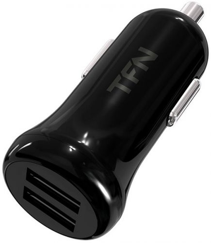 АЗУ TFN TFN-CC2U24ABK 2 USB 2,4А Black автомобильное зарядное устройство tfn cc2u24abk 2 usb 2 4a черное