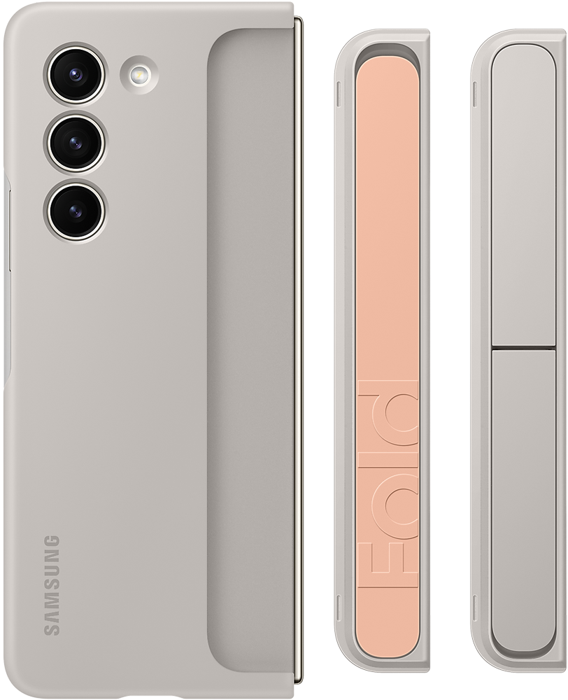 

Чехол-накладка Samsung, Standing Case with Strap Z Fold5 Песочный