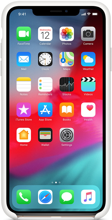 Клип-кейс Apple iPhone XS Max силиконовый MRWF2ZM/A White 0313-7330 MRWF2ZM/A iPhone XS Max силиконовый MRWF2ZM/A White - фото 2