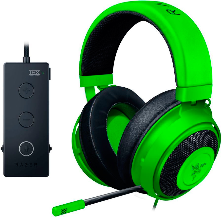 

Игровая гарнитура Razer, Kraken Tournament Edition проводная с пультом Green