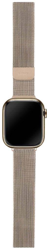 Ремешок для умных часов uBear Spark для Apple Watch 42|44|45|49 mm стальной  Золото (WB06GL02ML-AW) 0400-2387 - фото 3