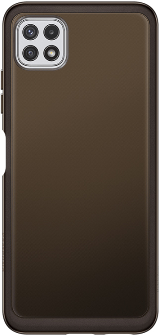 Клип-кейс Samsung Galaxy A22 Soft Clear Cover Black (EF-QA225TBEGRU) клип кейс samsung galaxy a6 plus dual layer cover gold ef pa605cfegru
