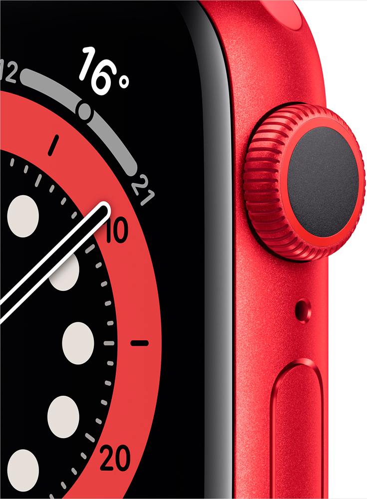 Часы Apple Watch Series 6 GPS 40мм корпус из алюминия красный + ремешок красный (M00A3RU/A) 0200-2182 M00A3RU/A Watch Series 6 GPS 40мм корпус из алюминия красный + ремешок красный (M00A3RU/A) - фото 2