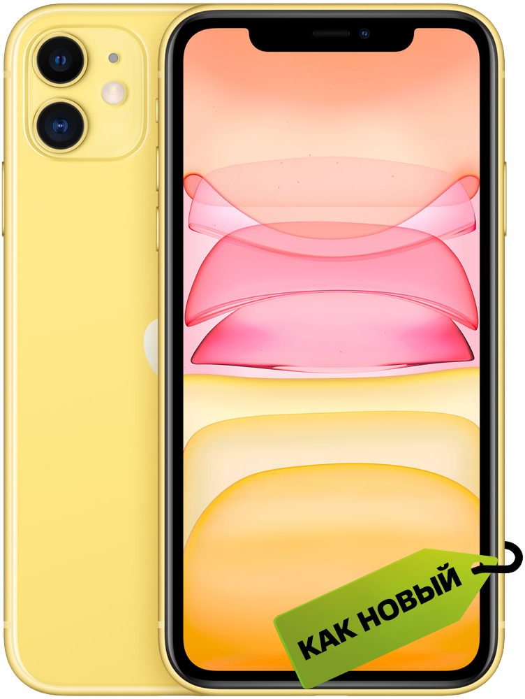 

Смартфон Apple, iPhone 11 (новая комплектация) 64 Гб Желтый «Как новый»