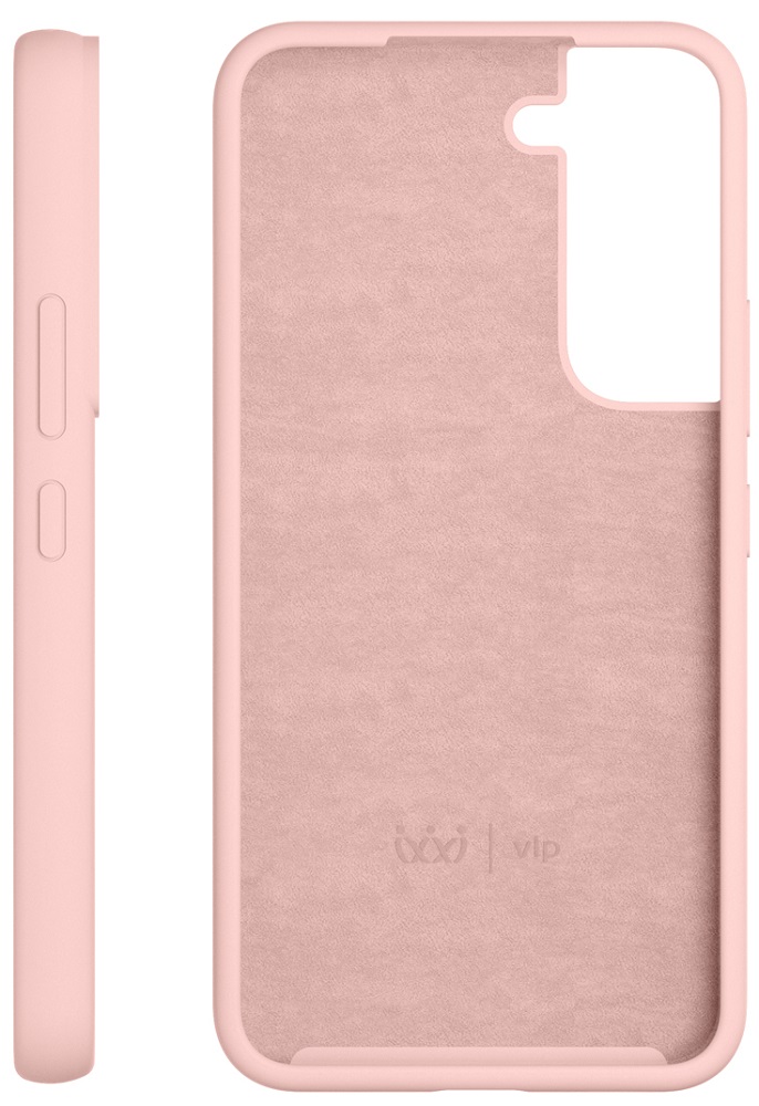 Чехол-накладка VLP Silicone case Samsung S22 Светло-розовый 0319-0208 Galaxy S22 - фото 3