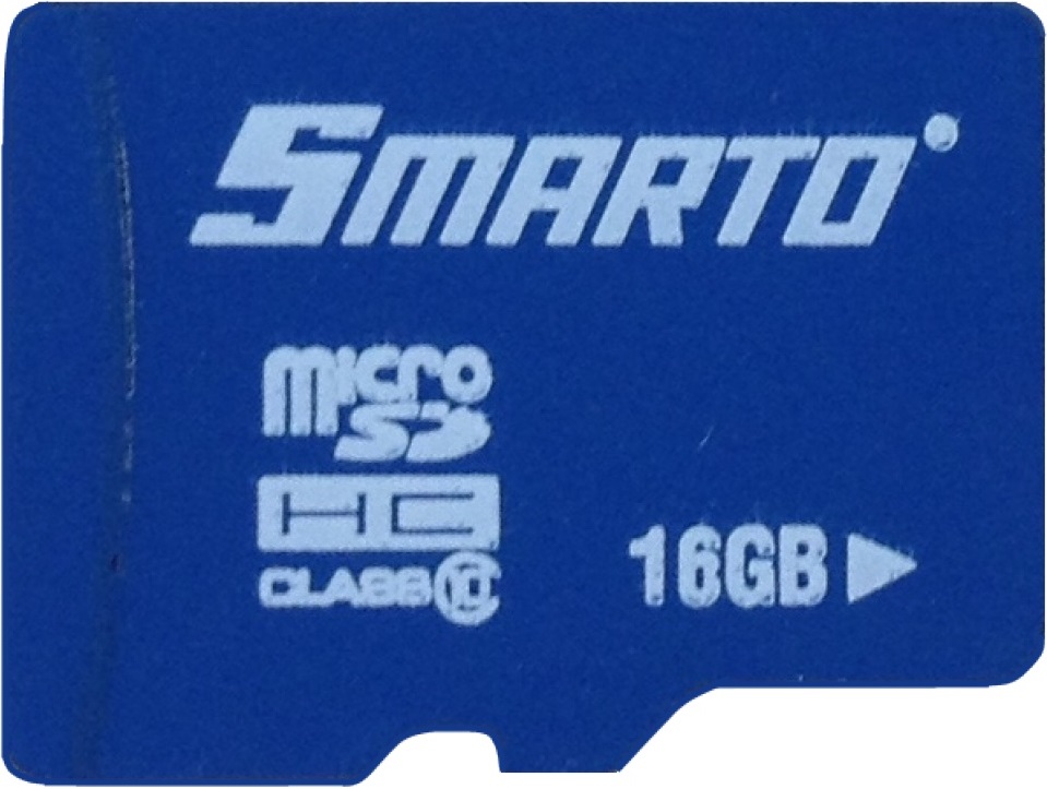Карта памяти MicroSDHC Smarto 16Gb Class10 без адаптера Blue