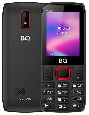 Мобильный телефон Bright&Quick(2400L Voice 20 Dual sim Black/Red)