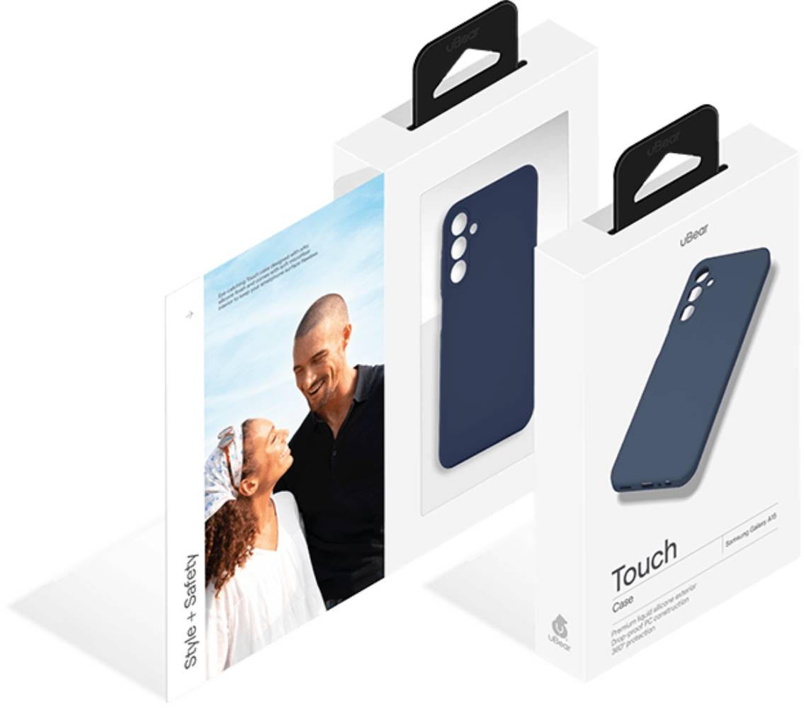 Чехол-накладка uBear Touch case для Samsung Galaxy A15  Синий 3100-1457 - фото 3
