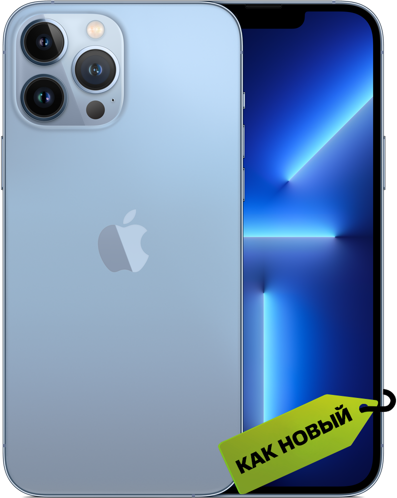 Смартфон Apple iPhone 13 Pro 128G Небесно-голубой «Как новый» смартфон apple iphone 13 pro 128gb небесно голубой global shn