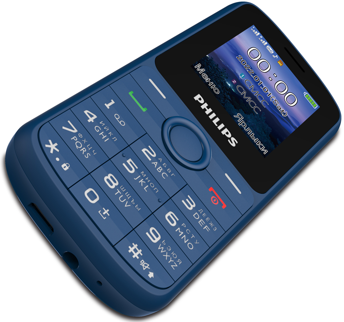 Мобильный телефон Philips Xenium E2101 Dual sim Синий 0101-8466 - фото 4