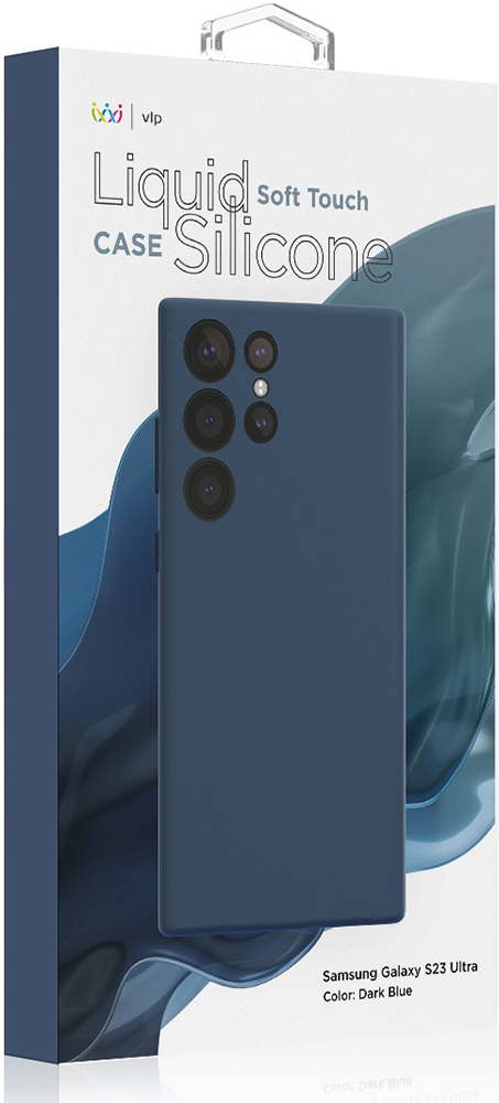 Чехол-накладка VLP Silicone Case для Samsung Galaxy S23 Ultra Синий 0319-0873 - фото 2