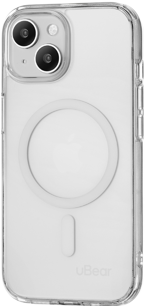 Чехол-накладка uBear силиконовая накладка silicone case с magsafe для iphone 14 pro светло розовая uae