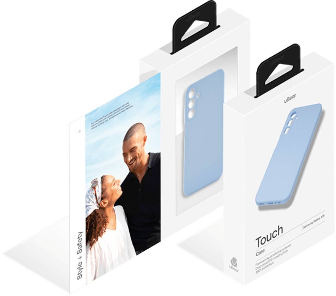 Чехол-накладка uBear Touch case для Samsung Galaxy A15  Голубой 3100-1465 - фото 4