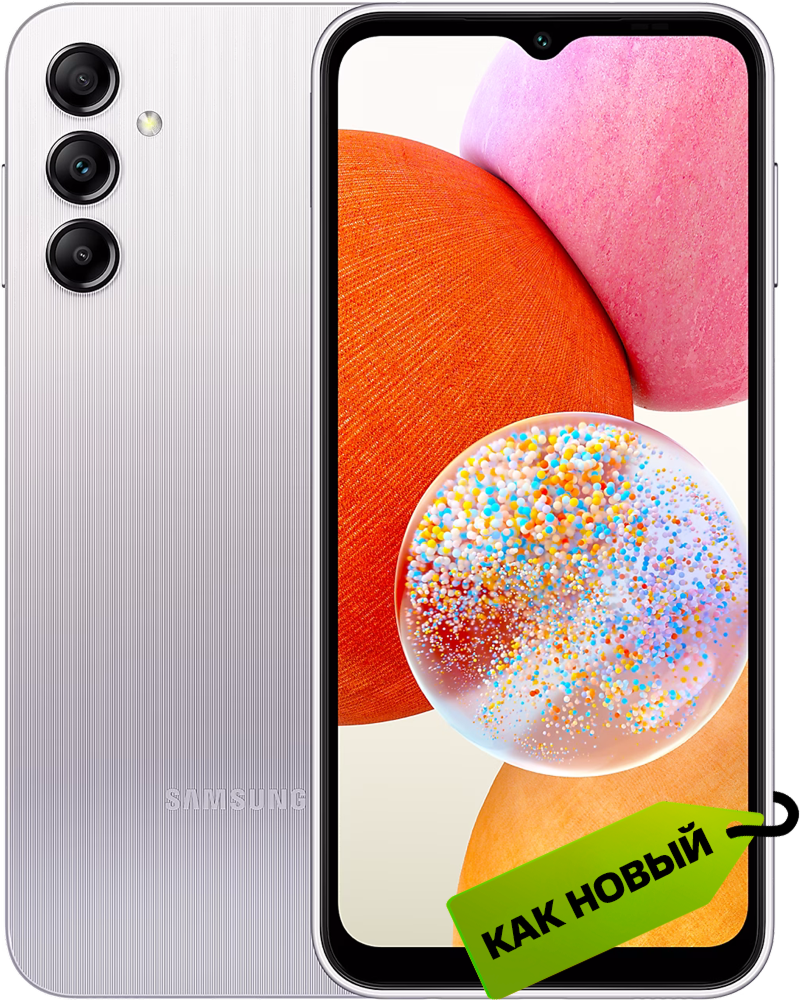 

Смартфон Samsung, Galaxy A14 4/128 Гб LTE Серебристый «Как новый»