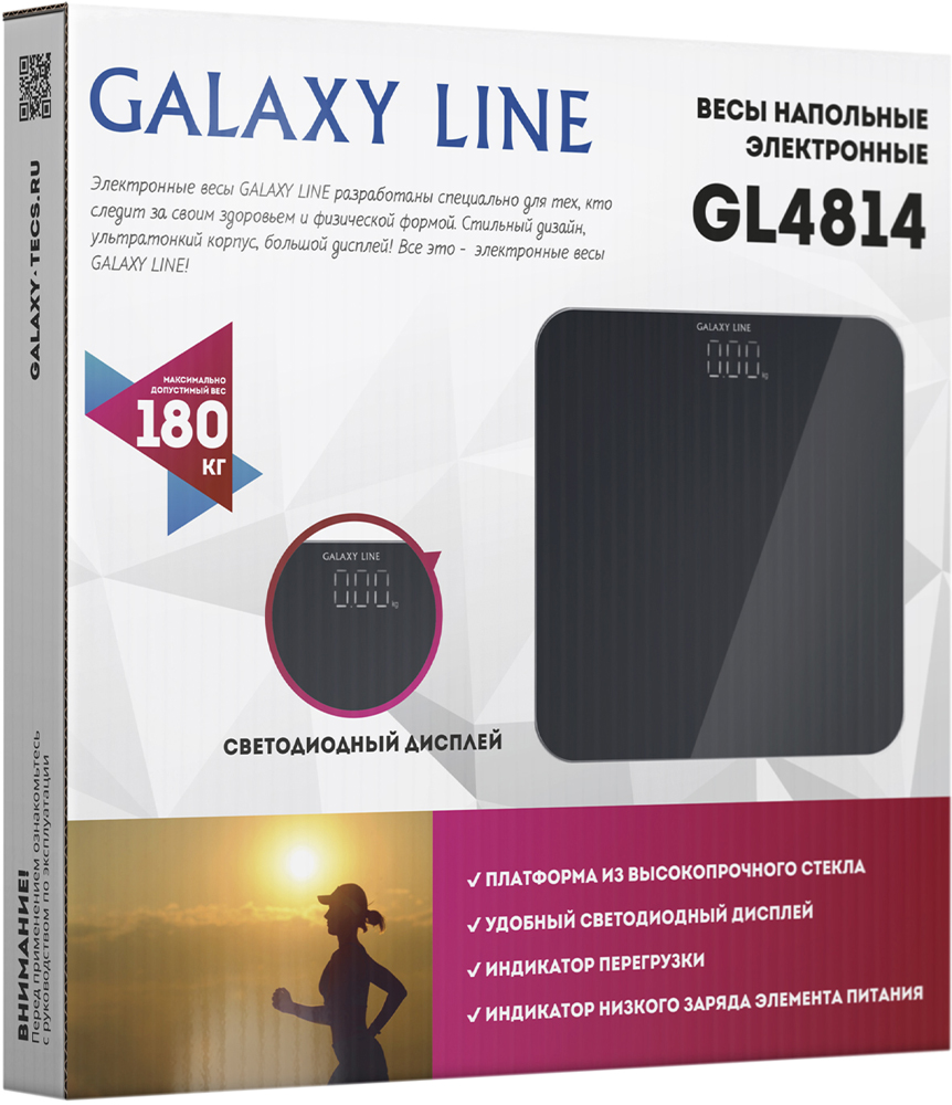 Весы напольные Galaxy Line GL 4814 Black фото 5