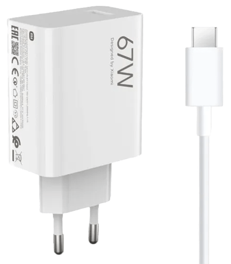 

СЗУ Xiaomi, 67W USB Type-C-Type-A Белый (BHR9465EU)