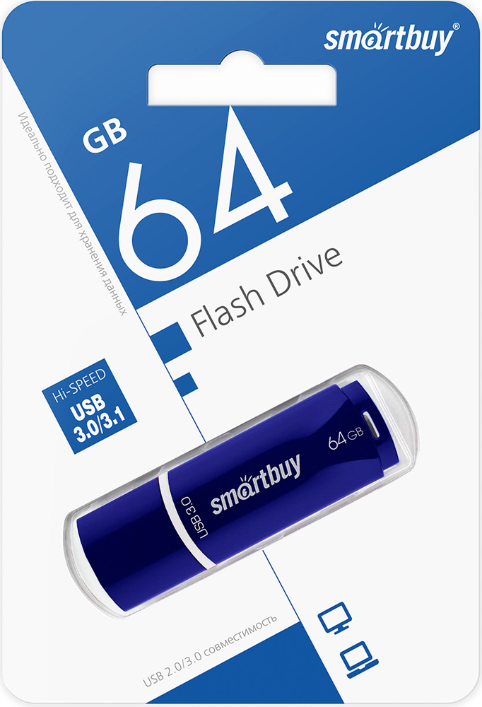 USB Flash Smartbuy флешка smartbuy paean 64гб white sb64gbpn w