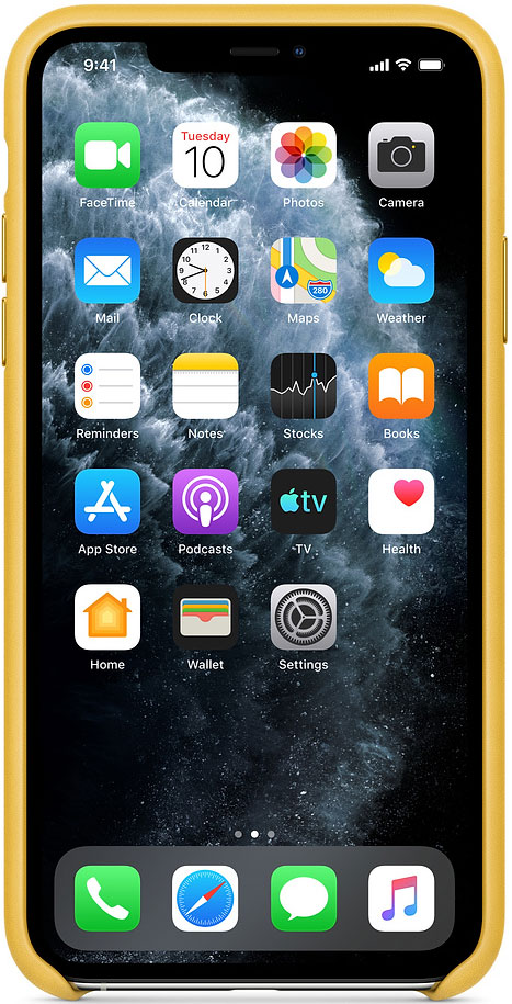 Клип-кейс Apple iPhone 11 Pro Max MX0A2ZM/A кожаный Желтый 0313-8196 MX0A2ZM/A iPhone 11 Pro Max MX0A2ZM/A кожаный Желтый - фото 3