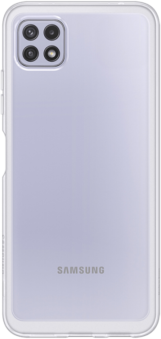 Клип-кейс Samsung Galaxy A22 Soft Clear Cover прозрачный (EF-QA225TTEGRU) клип кейс samsung galaxy a02s soft clear cover black ef qa025tbegru