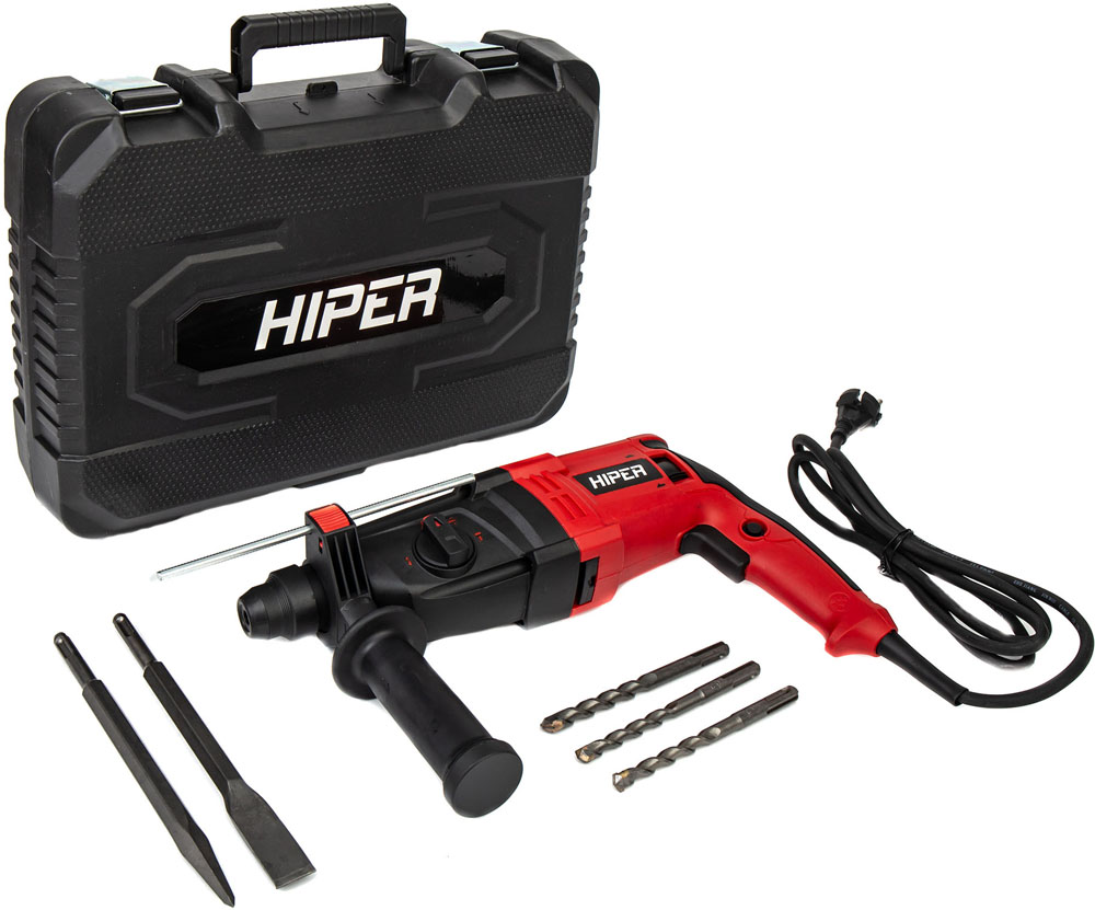 Перфоратор HIPER HRH800В Красно-черный фото 9