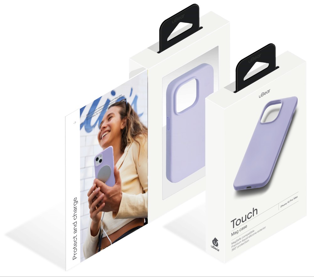 Чехол-накладка uBear Touch Mag Case для iPhone 14 Pro Max MagSafe Фиолетовый (CS218PR67PTH-I22M) 0319-0592 Touch Mag Case для iPhone 14 Pro Max MagSafe Фиолетовый (CS218PR67PTH-I22M) - фото 9