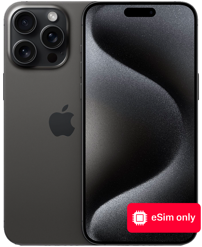 

Смартфон Apple, iPhone 15 Pro Max 1Tb eSIM only Черный титан