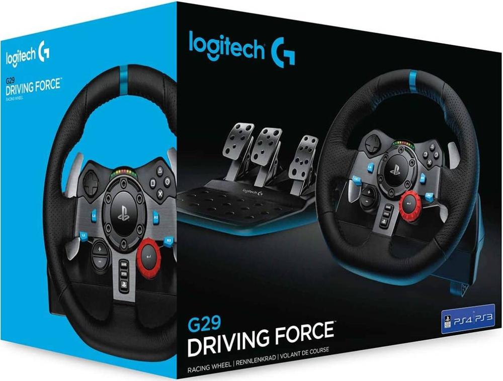 Игровой руль Logitech G29 Driving Force Racing Wheel for PS5 and PS4 Black 1800-1260 PC, PS4, PS5 - фото 6