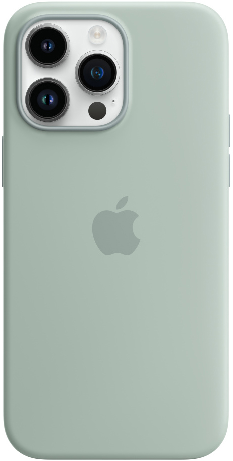 Чехол-накладка Apple iPhone 14 Pro Max Silicone Case with MagSafe Нежный кактус 0319-0740 - фото 4